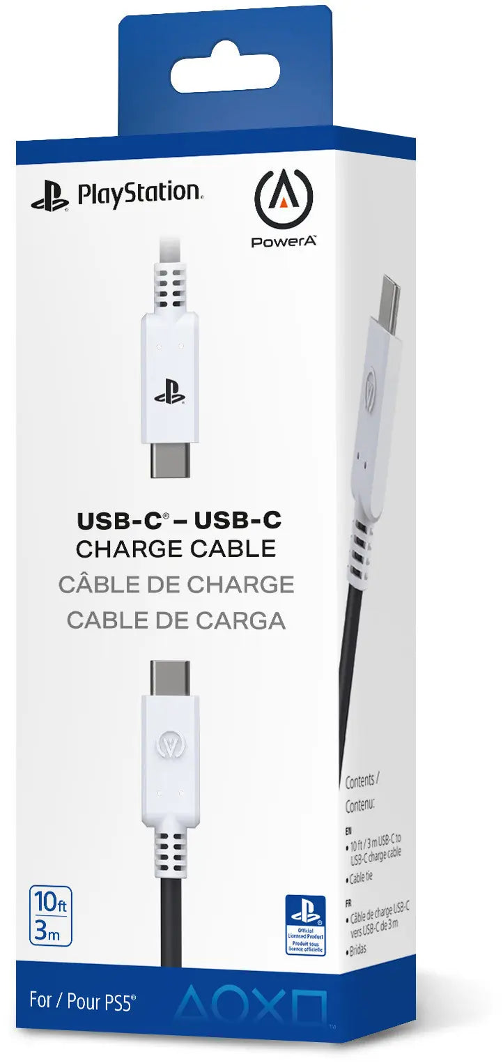POWER A Charging Cable for PS5 PSAC0372-01 USB-C to USB-C