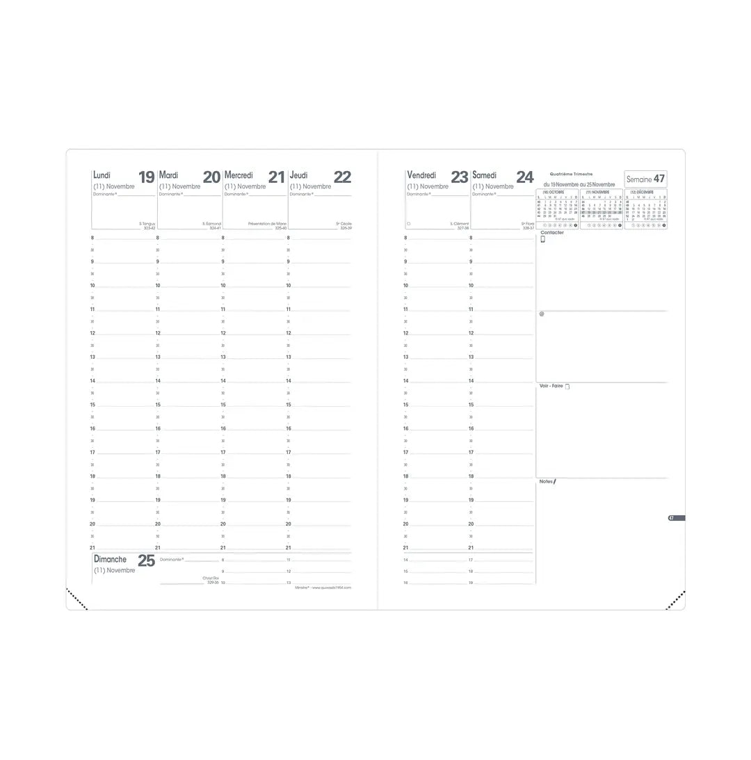 QUO-VADIS Ersatzinhalt+ Ministre 2025 015017Q 1W/2S Impala/Club 16x24cm