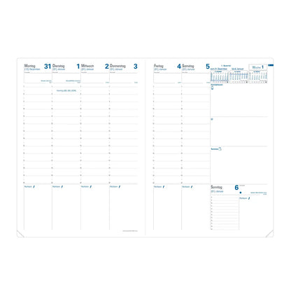 QUO-VADIS Ersatzinhalt+ Prenote 2025 024013Q 1W/2S Impala/Club 21x29.7cm