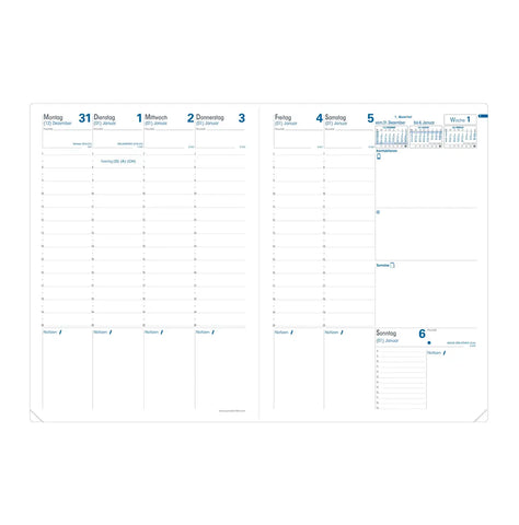 QUO-VADIS Ersatzinhalt+ Prenote 2025 024013Q 1W/2S Impala/Club 21x29.7cm