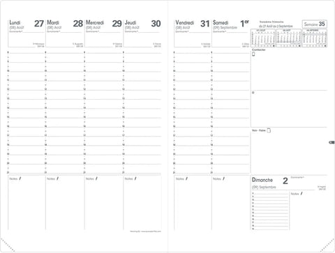 QUO-VADIS Planning recharg 24/25 282004Q 16M, fr 18x24cm