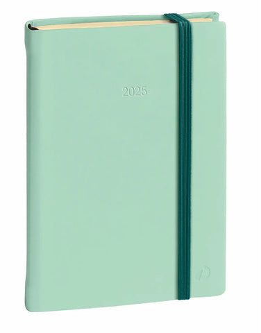 QUO-VADIS Agenda Silk Pres.Prest. 2025 287406Q 1W/2S grün ML 21x27cm