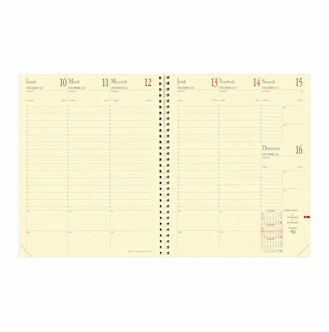 QUO-VADIS Agenda Impala Manager 2025 371056Q 1W/2S schwarz FR 21x27cm