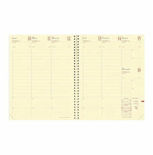 QUO-VADIS Agenda Impala Manager 2025 371056Q 1W/2S schwarz FR 21x27cm
