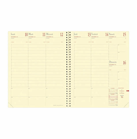QUO-VADIS Agenda Impala Manager 2025 371056Q 1W/2S schwarz FR 21x27cm