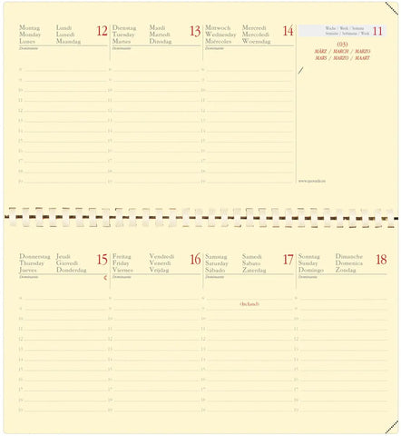 QUO-VADIS Agenda Impala Planital 2025 422196Q 1W/2S ass. ML 8.8x17cm