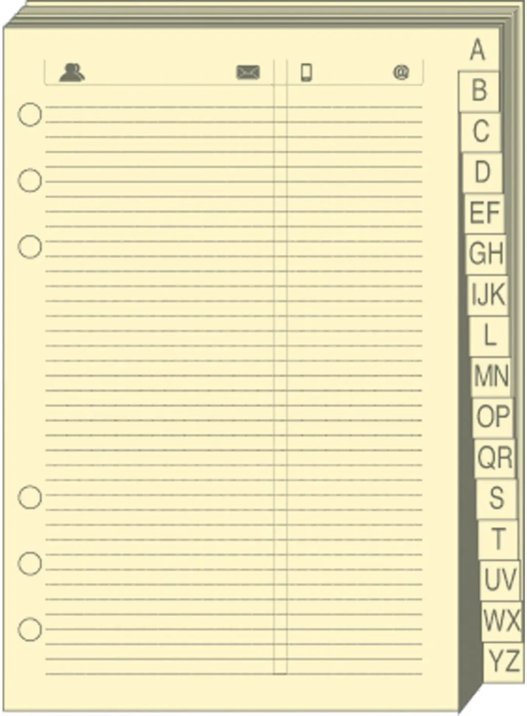 QUO-VADIS Timer 14 Telefonregister 720005Q 8x12.5cm