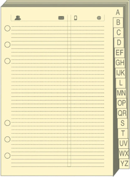 QUO-VADIS Timer 14 Telefonregister 720005Q 8x12.5cm