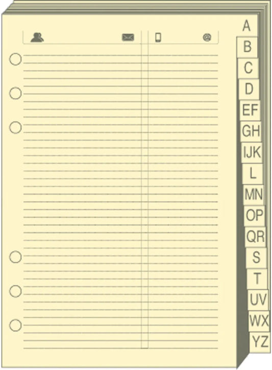 QUO-VADIS Timer 14 Telefonregister 720005Q 8x12.5cm
