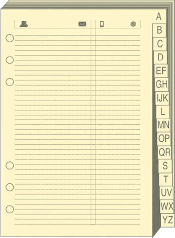 QUO-VADIS Timer 14 Telefonregister 720005Q 8x12.5cm