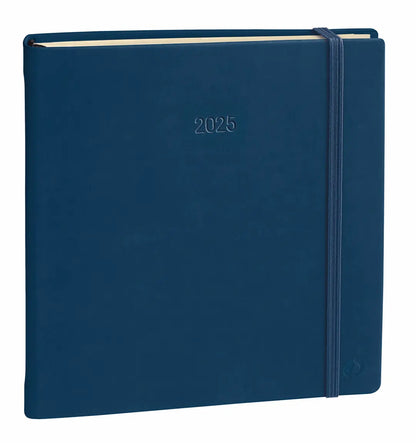 QUO-VADIS Agenda Silk Exec.Prest. 2025 905443Q 1W/2S marine ML 16x16cm