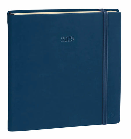 QUO-VADIS Agenda Silk Exec.Prest. 2025 905443Q 1W/2S marine ML 16x16cm