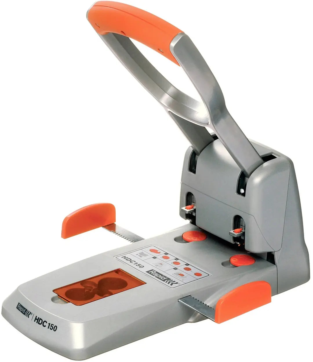 RAPID Registraturlocher HDC150/2 23000600 silber/orange 150 Blatt