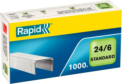 RAPID Heftklammern 24/6 mm 24855600 verzinkt 1000 Stück