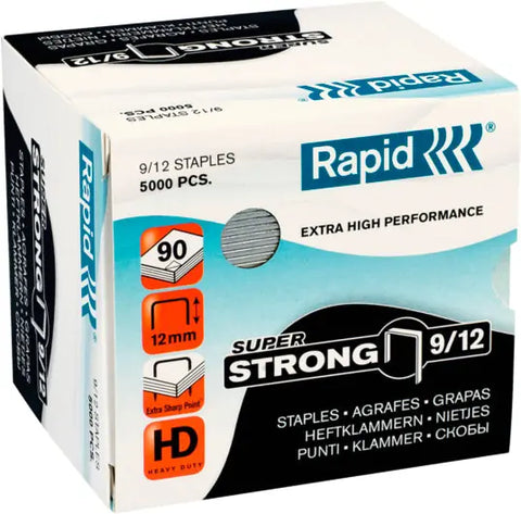RAPID Heftklammern SuperStrong 9/12 24871400 verzinkt 5000 Stück