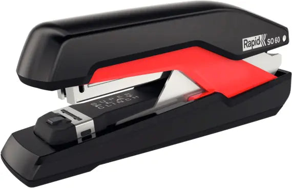 RAPID Heftgerät Supreme Omnipress 5000553 schwarz/rot, SO60FS 60 Blatt