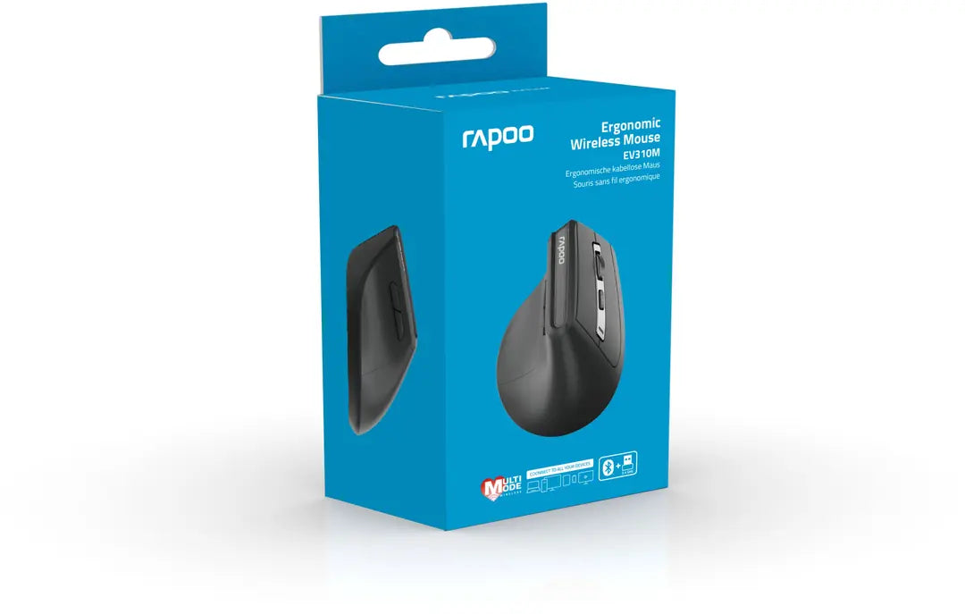 RAPOO EV310M Ergo. Wirel. Mouse 13049 Multi-Mode, Grey