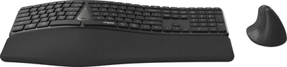 RAPOO 8810M Ergonomic Deskset 13115 Wireless, Grey