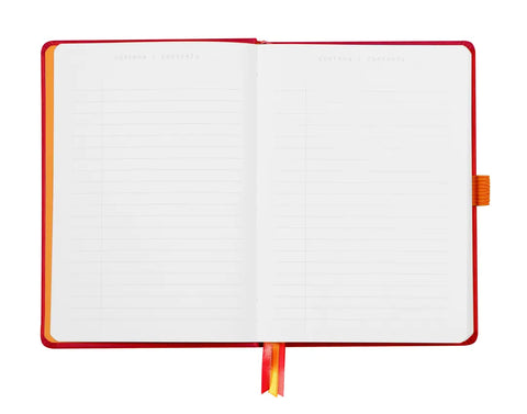 RHODIA Goalbook Notizbuch A5 118582C Hardcover mohnrot 240 S.