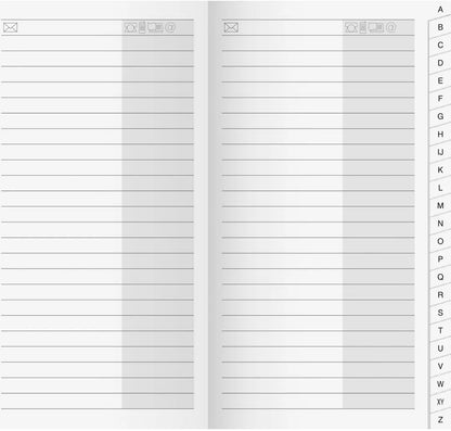 RIDOIDE M-Planer Adressregister 7045790.25 48 Seiten 8.7x15.3cm