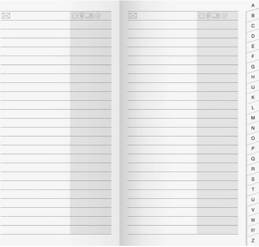 RIDOIDE M-Planer Adressregister 7045790.25 48 Seiten 8.7x15.3cm