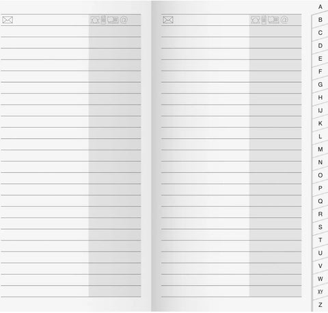 RIDOIDE M-Planer Adressregister 7045790.25 48 Seiten 8.7x15.3cm