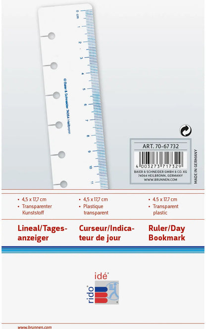 RIDOIDE Timing 3 Tagesanzeiger 7067732.25 transparent 4x13.5cm