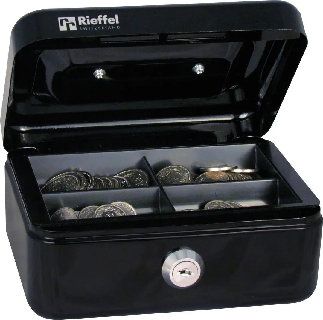 RIEFFEL SWITZERLAND Geldkassette Valorit A19087 7x15,3x12cm schwarz