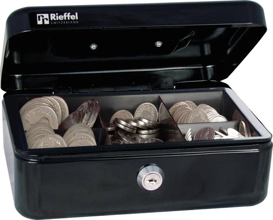RIEFFEL SWITZERLAND Geldkassette Valorit A19090 7,7x20,7x15,7cm schwarz