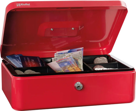 RIEFFEL SWITZERLAND Geldkassette Valorit A19095 10x30x21,7cm rot