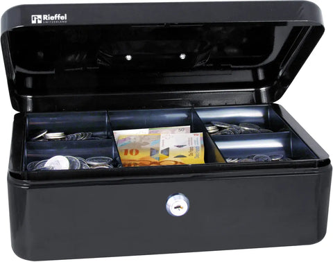 RIEFFEL SWITZERLAND Geldkassette Valorit A19096 10x30x21,7cm schwarz