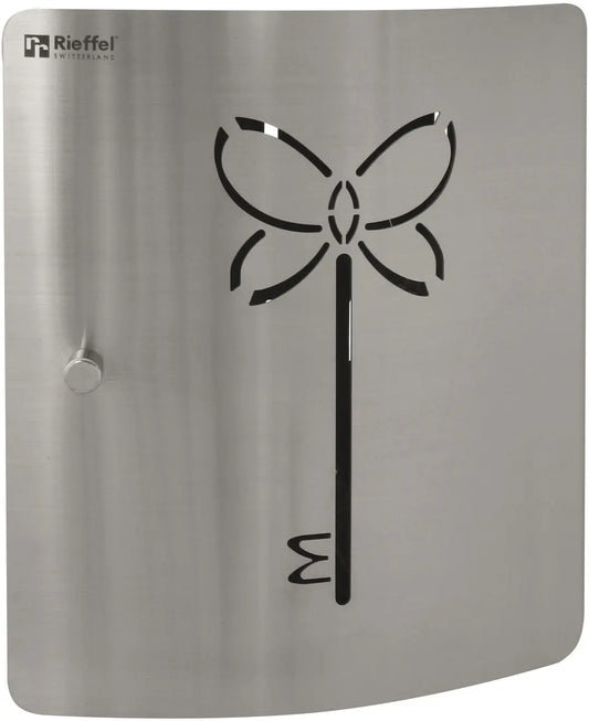 RIEFFEL SWITZERLAND Schlüsselkasten DSB-BUTTERFLY silber 10 Schlüssel