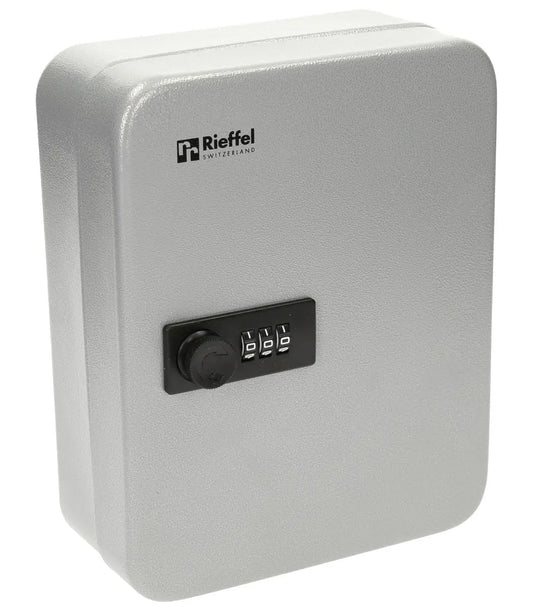 RIEFFEL SWITZERLAND Schlüsselkasten KyStor grau KR-15.42 Z 32x24x8cm 42 Haken