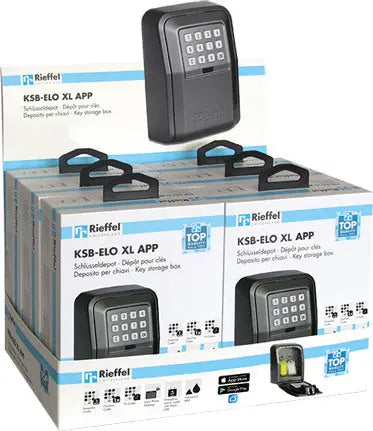 RIEFFEL SWITZERLAND Schlüsseldepot 10.5x14.5x55cm KSBELOXLAPP mit Elektronikschloss, App
