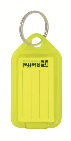 RIEFFEL SWITZERLAND Schlüsseletiketten 38x22mm KT 1000 NEON GELB neon gelb 100 Stück