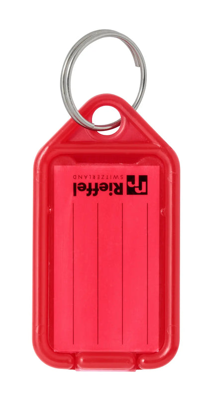 RIEFFEL SWITZERLAND Schlüsseletiketten 38x22mm KT 1000 ROT rot 100 Stück