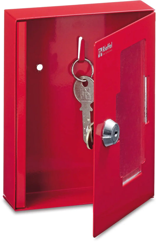 RIEFFEL SWITZERLAND Notschlüsselkasten K_1 rot, 152x120x38mm