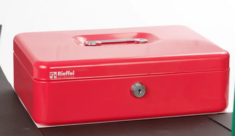 RIEFFEL SWITZERLAND Geldkassette Valorit VT-GK 3 ROT 8,2x26,2x19,2cm rot