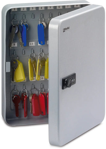 RIEFFEL SWITZERLAND Schlüsselkasten VT silber VT-SK 46 Z SILBER 30×24×8cm 46 Haken