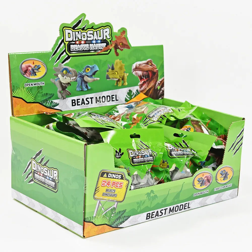 ROOST Fingerschnapper Dino 6x8x2,5cm 90515 8 assortiert