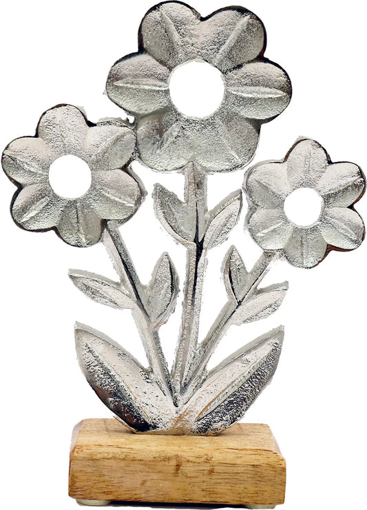ROOST Blume auf Holz Grundlage OR6482 16x12cm