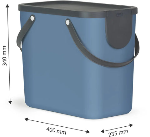 ROTHO Recyclingbox Albula 25l 1024906161 Horizon blue 180x332x180mm