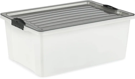 ROTHO Stapelbox Compact 38l 1767708812WS anthrazit/transparent