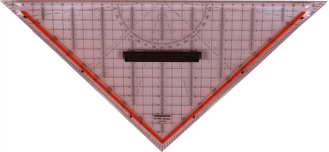 RUMOLD Zeichendreieck 30cm 1058 technisch farbig/transp.