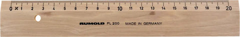 RUMOLD Flachlineal 20cm FL200/20 Buche