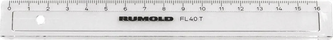 RUMOLD Schullineal 17cm FL40T transparent