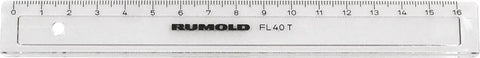 RUMOLD Schullineal 17cm FL40T transparent