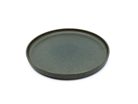 soñho - Antigo Plate - Handmade matte petrol glaze, 22 cm 💫🍽️