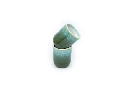 Mumix - Green Coral Espresso Cup, 50 ml - Handcrafted ceramic beauty ☕️🌿