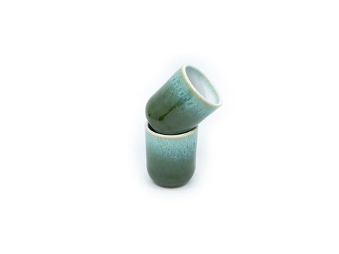 Mumix - Green Coral Espresso Cup, 50 ml - Handcrafted ceramic beauty ☕️🌿